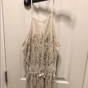 Lace Dress with Nude Underlay